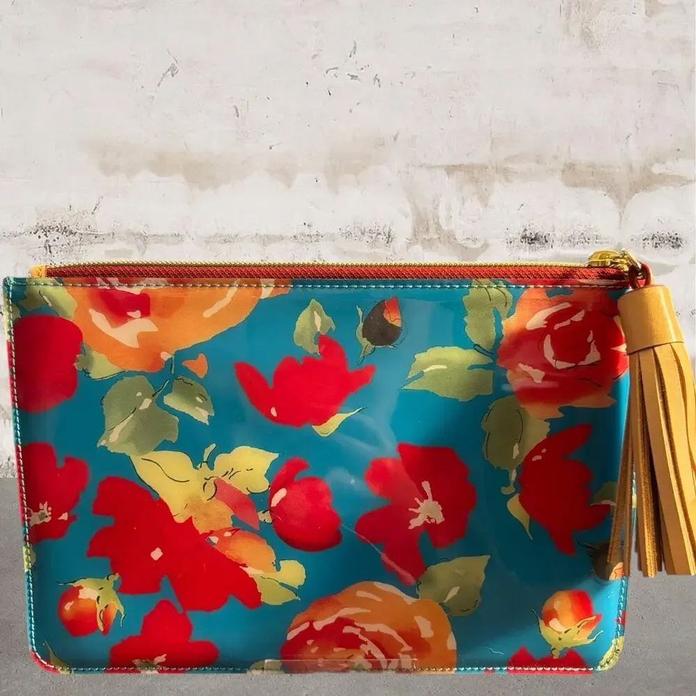 Dooney & Bourke Pink Carrington Floral Zip Pouch